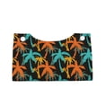 thumbnail image 2 of Uemuo Palm Trees Pattern Tissue Box Cover Holder, Triangle with Bottom Belt - PVC Leather Decorative Organizer for Tabletop, Bathroom, Car, Office, 2 of 9