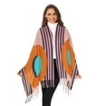 thumbnail image 3 of FORMRS Womens Scarf Winter Soft Long Big Warm Shawls Wrap Tassel Scarves, Orange Circle, 3 of 9