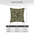 thumbnail image 4 of Haiem Green Snake Skin Print Velvet Soft Solid Decorative Square Throw Pillow Covers Set with Elegant Piping Christmas Cushion Case for Sofa Bedroom Car-16"x16", 4 of 8