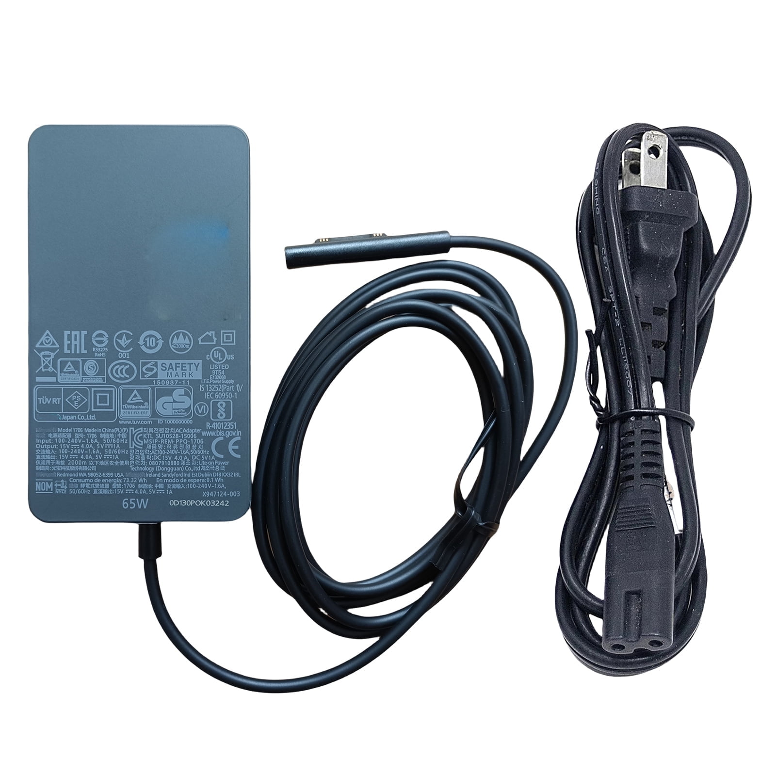 SOURNOVA Surface Pro Charger 65W - Slim Power Supply For Microsoft Surface Pro, Laptop & Book Series