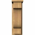 thumbnail image 2 of 7 1/2"W x 12"D x 24"H Newport Smooth Corbel w/Backplate, Western Red Cedar, 2 of 9
