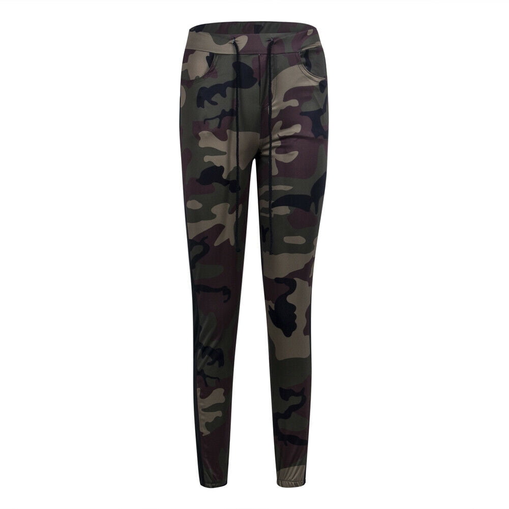 Fashin Womens Camo Cargo Trousers 