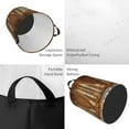 thumbnail image 3 of Laundry Basket, Golden Drapes Pillars Clouds Laundry Hamper Waterproof Laundry Bag Clothes Hamper Laundry Bin with Handles for Bedroom, Living Room, Kids Room, 3 of 6
