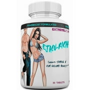 EJACU-Rich for Males & Females. Testosterone Booster. Load Volumizer. Naturally Increases Energy, Volume & Performance. 30 Pills