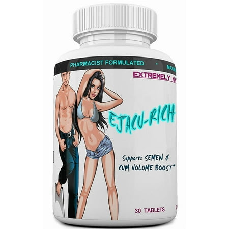 EJACU-Rich for Males & Females. Testosterone Booster. Load Volumizer. Naturally Increases Energy, Volume & Performance. 30 Pills
