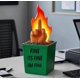 thumbnail image 4 of Fun Burn Fire Statue,Dumpster Fire Decor Statue,Dumpster Fire Desk Decor, 4 of 5