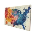 thumbnail image 3 of 12x18 inch Canvas Frameless Picture Colorful Map Of America,Indoor Bedroom,Club,Lounge Painting Wall Decoration,Enchanting Colorful Map Of America Modern Art Posters & Prints,For Patriot Gift, 3 of 6