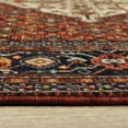 thumbnail image 5 of HomeRoots Red Blue Ivory And Orange Oriental Power Loom Stain Resistant Area Rug, 5 of 5
