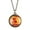 F, variant on Jewelry VerPetridure Solar System Necklace Pendant Planet Necklace Galaxy Double Sided Glass Dome