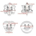 thumbnail image 4 of 4Pcs/Set Moules à Biscuits Souriants en Acier Inoxydable pour la Cuisson des Légumes, 4 of 6