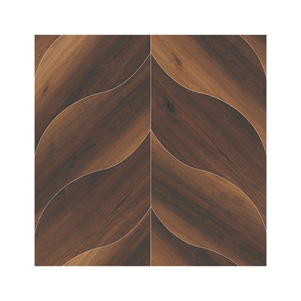 Bewildely Calcomanía autoadhesiva de grano de para suelo, pegatinas de suelo modernas resistentes al desgaste de PVC, para sala de estar, cocina, Decoración del hogar Tipo6 Bewildely HA064312-06