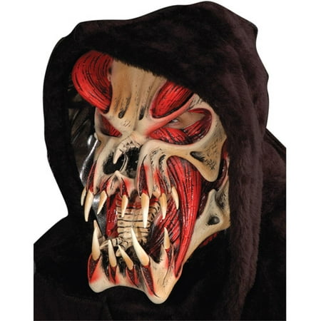 Predator Red Halloween Mask Adult Halloween Accessory