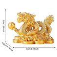 thumbnail image 4 of SIHUA 2024 Feng Shui Dragon Statue Good Luck New Year Dragon Sculpture for Home Office, 4 of 10