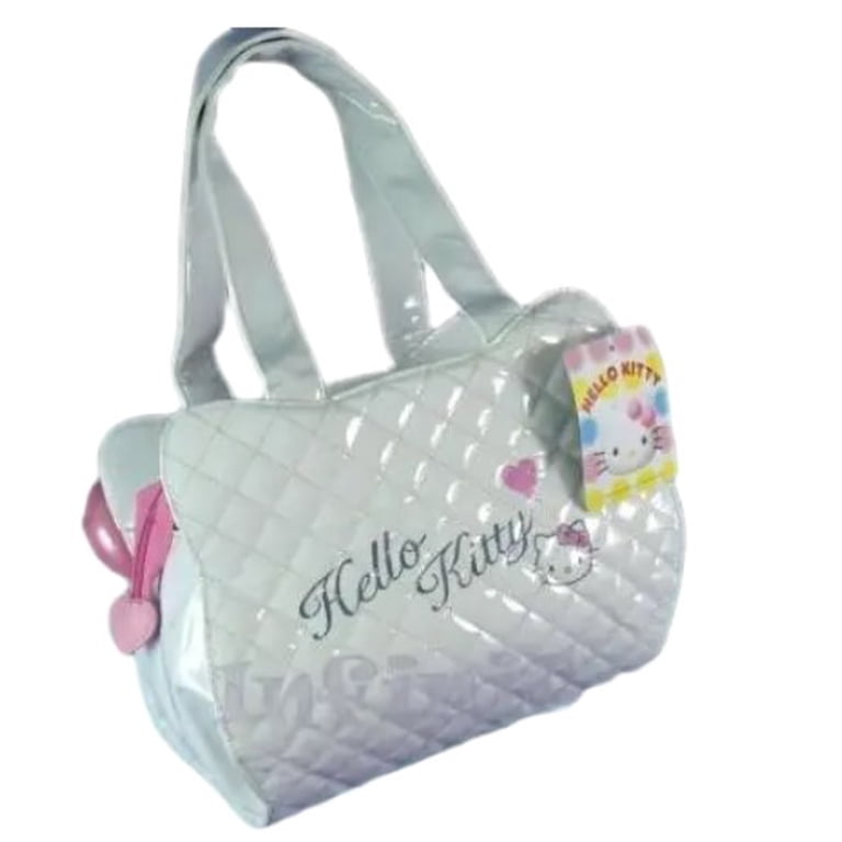 Hello Kitty Quilted Handbag with Pink Bow Hello Kitty White Face Quilted Handbag Purse Bag with Pink  main image 2