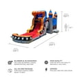 thumbnail image 2 of JumpOrange Titan Rocker Outdoor Commercial Grade Inflatable Bounce House Water Slide with Splash Pool for Kids and Adults with Blower, 2 of 5