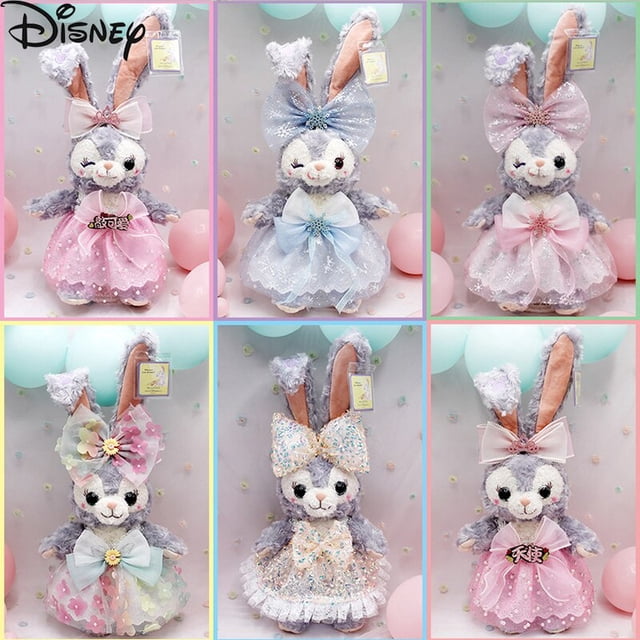 50cm Disney Stellalou Rabbit Frozen Pearl Princess Dress Plush Dolls Cute Kawaii Stellar Bunny Stuffed Toys Kids Halloween GiftsStyle 15About 50cm He Qiyong unisex