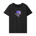thumbnail image 1 of Camiseta de verano para mujer, informal, con cuello redondo, para senderismo, trabajo, compras, viaje SG, 1 of 7