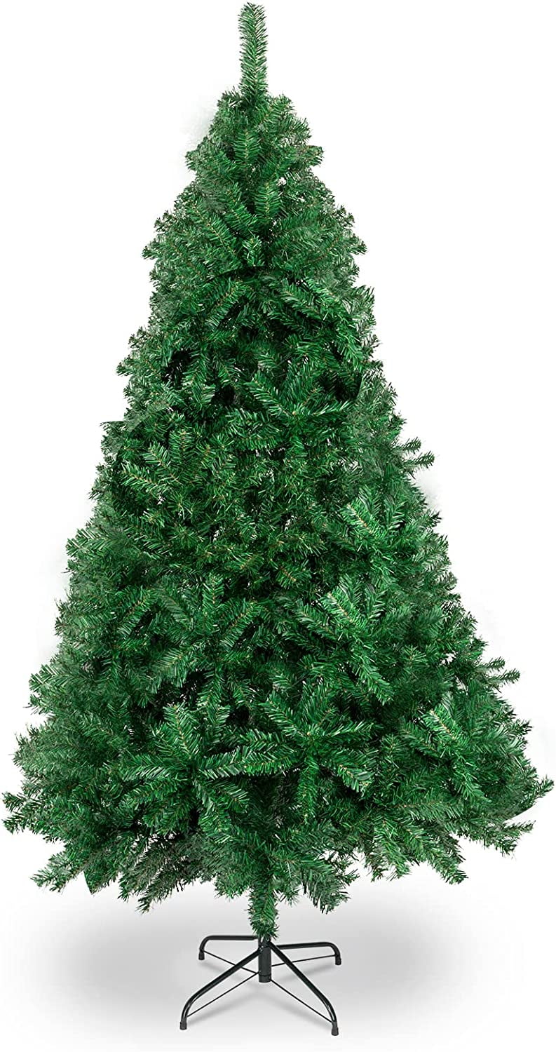 VINGLI 5.5 Feet Unlit Artificial Christmas Pine Tree with Sturdy Metal
