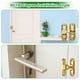 thumbnail image 5 of Uxcell 4-Pack Flip Latch Gate Latch, Cerradura deslizante de puerta de granero de 3 pulgadas, cerraduras deslizantes de 90/180 grados [Bronce rojo], 5 of 7