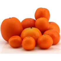 Fake Lifelike Oranges Set Artificial Simulation Fruit Oranges Tangerine for House Kitchen Cabinet Party Festival Table Decoration Photography Prop Mix Sizes 10 Pcs