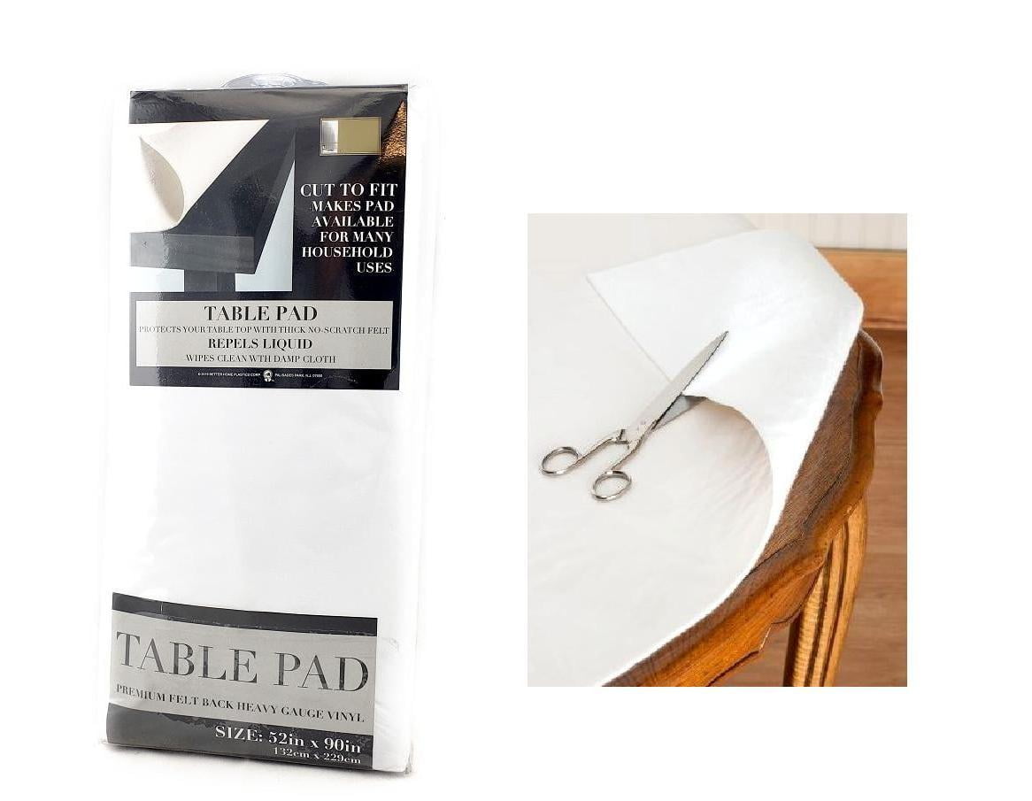 Felt Back Vinyl Table Pad Size 52" x 90" Cut to Fit - Walmart.com