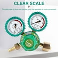 thumbnail image 2 of Oxygen Gas Bottle Regulators O2 Reducing Pressure Inhaler Acetylene Double Gauge Regulator Tank, 2 of 9