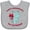 AC-Heather Grey, variant on Inktastic I Want a Hippopotamus for Christmas Boys or Girls Baby Bib