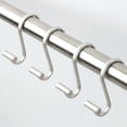 thumbnail image 3 of iDesign Set of 12 Satin T-Bar Shower Hooks, 3 of 5