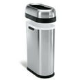 thumbnail image 2 of simplehuman 50 Liter / 13.2 Gallon Slim Open Top Trash Can, Commercial Grade Heavy Gauge Brushed Stainless Steel, 2 of 7