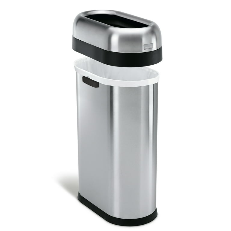 simplehuman Commercial Garbage Barrel, 50L/13.2 Gal Open Top