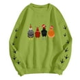 thumbnail image 5 of Womens Sweatshirts Hoodies Funny Graphic Chicken Printed Long Sleeve Crewneck Slim Workout Clothes, 5 of 5