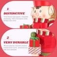 thumbnail image 2 of Miangastore Desktop Xmas Nutcracker Elf Nutcracker Decoration Wooden Nutcracker Puppet Decor, 2 of 8