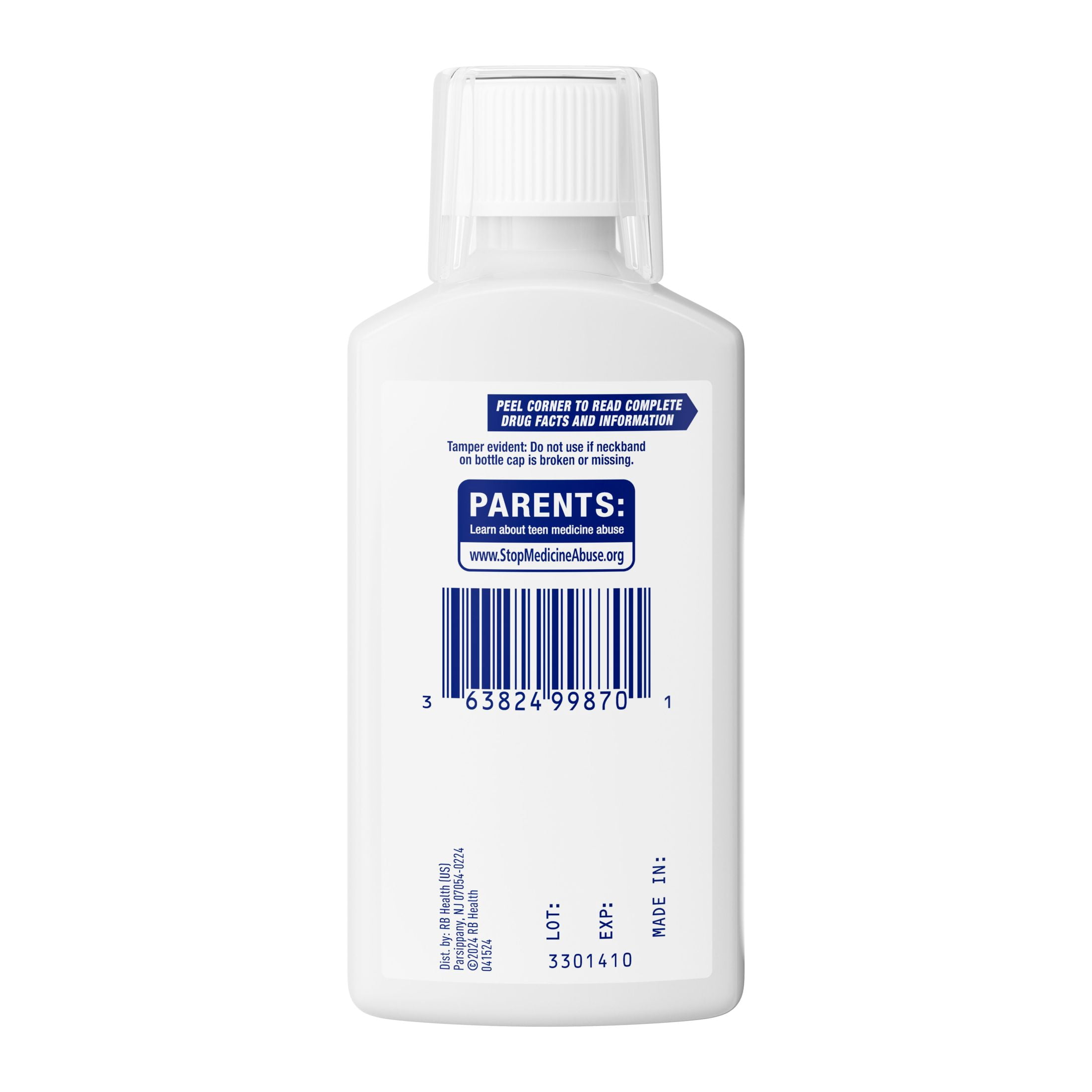 Mucinex Fast-Max Severe Congestion and Cough Liquid for Ages 12 Plus, Maximum Strength, Menthol Flavor, 6 fl oz
