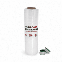 Ace Pack 18in x 1500ft 80 Gauge Heavy Duty Clear Stretch Film 800% ...