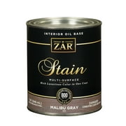 ZAR Solid Malibu Gray Oil-Based Polyurethane Wood Stain 1 qt