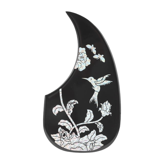Placa rascadora para guitarra acústica, golpeador de guitarra, golpeador decorativo cortado con precisión, golpeador autoadhesivo multifuncional
