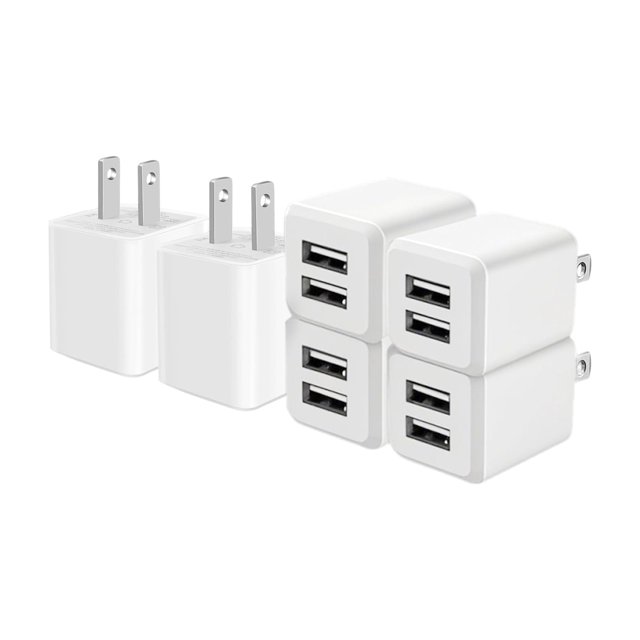 Cargador de pared USB de doble puerto REKNA 110 V carga rápida