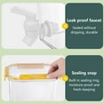 thumbnail image 2 of (Yellow 3.5L) Home Refrigerator Kitchen Cold Kettle with Faucet Large Capacity Lemon Juice Kettle Cold Water Bucket (20*19.5*14CM), 2 of 10