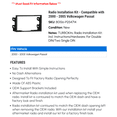 thumbnail image 2 of Radio Installation Kit - Compatible with 2000 - 2005 Volkswagen Passat 2001 2002 2003 2004, 2 of 2