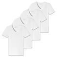 thumbnail image 1 of Pack de 4 Camisetas para Hombre SCHIESSER - Serie "95/5", Cuello en V, S-4XL Blanco 3XL (3X-Large), 1 of 3