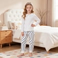 thumbnail image 2 of Karoyedx Little Girls Joggers Girls Wide Leg Sweatpants High Waist Lightweight Activewear Pants Casual Relaxed Fit Comfy Trackpants for Teens Sky Blue Size,4-5 Years, 2 of 5