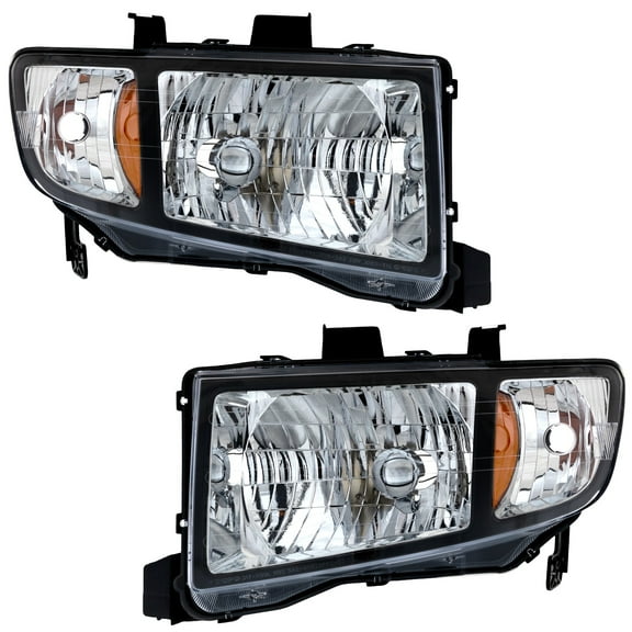 Garage-Pro Driver and Passenger Side Headlight for Honda Ridgeline 2006-2008 Halogen Without bulb(s) Replaces# 33151SJCA02 33101SJCA02