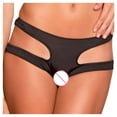 thumbnail image 4 of Women Fashion Super Sexy Pure Color Plus Size Open File Briefs Underwear, 4 of 8