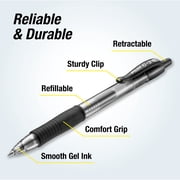 Pilot, G2 Premium Gel Roller Pens, Ultra Fine Point Gel Pens 0.38 mm, Pack of 12, Black