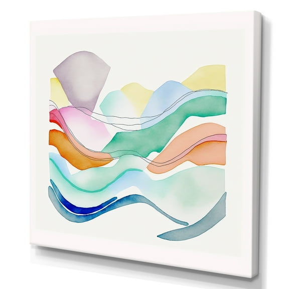 Designart Bright Watercolor Art Canvas Wall Art