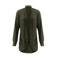 thumbnail image 7 of Qwertyu Womens Long Cardigan Lightweight Sweater Open Front Long Sleeve Cardigans with Pockets 2025 Army Green L, 7 of 7
