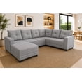 thumbnail image 1 of Sala Esquinera en U El Bazar Store Hera Gris Plata 160x275x215 cm, 1 of 7