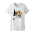 thumbnail image 1 of French Fashion Lady Sketch Tee Women's -Image by Shutterstock, 1 of 1