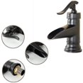 thumbnail image 2 of Basin Faucets, Basin Mixer Tap Vinta Retro Hot And Bath Basin Faucet Mixer Tap,, 2 of 5