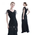 thumbnail image 4 of Vestido pequeño de banquete europeo y americano con lentejuelas y bordado hecho a mano, 4 of 5